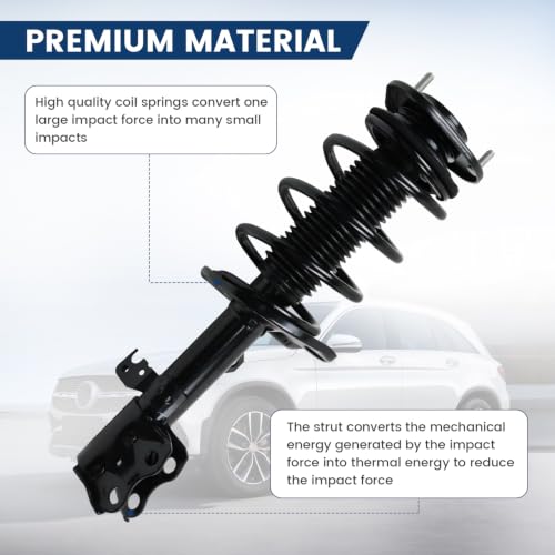 Front Shock Absorbers Complete Struts fit for 2014-2019 Toyota Corolla (1.8L I4 ONLY), Left/Right Struts with Coil Spring Suspension Kit 2015 2016 2017 2018 - [Exc. w/Sport Suspension | Exc. 2.0L] by BocraVant - Used condition - Image 5