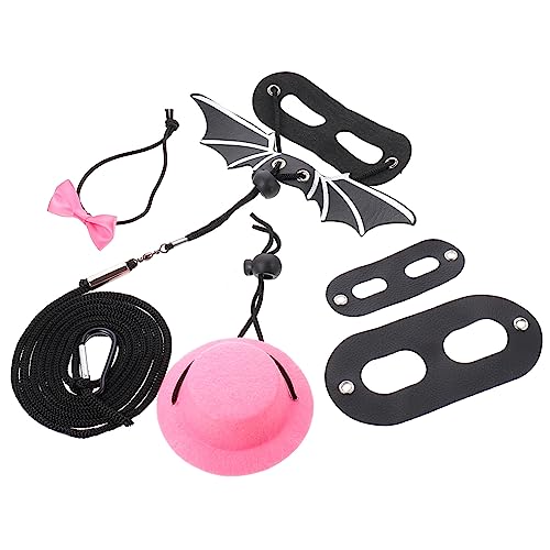 SUPVOX Elegant Lizard Walking Harness Set Reptile Hat Comfortable Harness Leash for Bearded Dragon for Pet Fashion