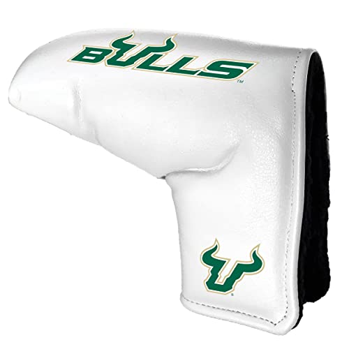Team Golf NCAA South Florida Tour Blade Putter Cover (White), Fits Most Blade Putters, Scotty Cameron, Taylormade, Odyssey, Titleist, Ping, Callaway