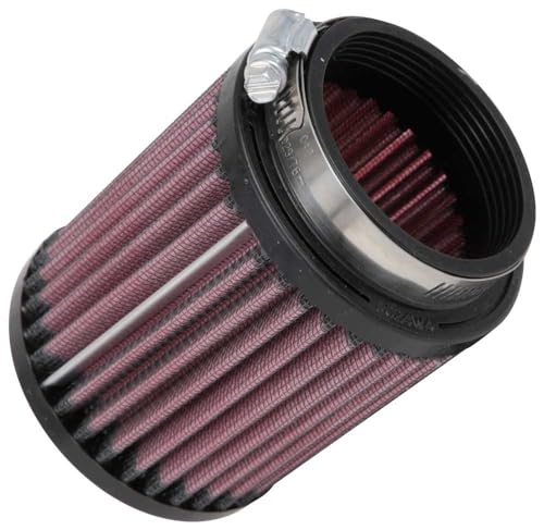 Image of K&N High-Flow Original Lifetime Universal Clamp-On Air Filter: High Performance, Premium, Washable,: Flange Diameter: 2.4375 In, Filter Height: 4 In, Flange Length: 0.625 In, Shape: Round, RU-0800