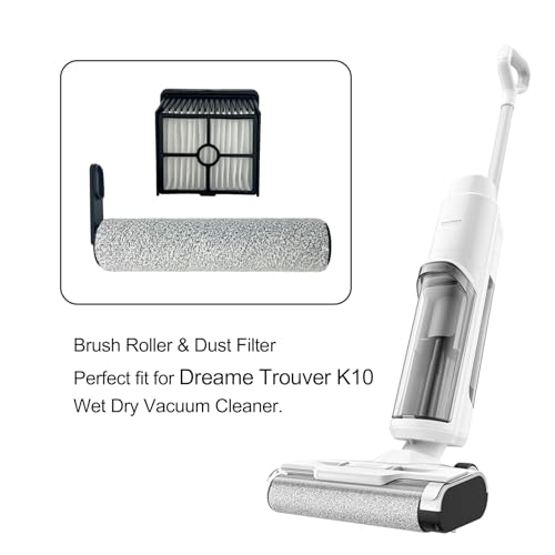 Replacement Parts Kit for DREAME K10/K10 PRO Wet Dry Vacuum Cleaner | 2 Brush Rollers, 2 HEPA Filters, 1 Cleaning Tool by CleanCrafter - Used condition - Image 2
