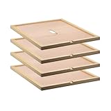 Lot de 4 housses intérieures pour ruche à 10 cadres, housse intérieure de ruche avec trou d'alimentation, isolation de la ruche pour outil d'apiculture