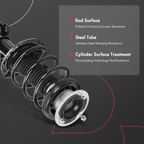 A-Premium Front Complete Struts Compatible with Cadillac ATS [RWD] 2013-2019 - 2x Replacement Suspension Shock Absorber with Coil Spring Assembly by A-Premium - Used condition - Image 5