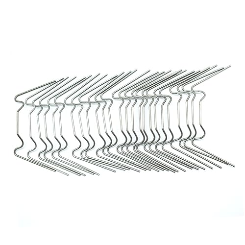 Toddmomy 100piezas Clavos De Acero Inoxidable Forma De w Estacas Metálicas para Jardín y Exterior Clavos para Suelo para Jardinería y Césped