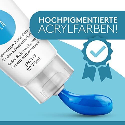 Acrylfarben Set Amandi Van Gaunet mit 16 Farben und 75ml