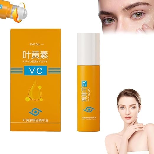 Image of GLOWISH VC Under-Eye Serum Roll-On Vitamin C + Plant Extracts | Cooling Stainless-Steel Roller for Dark Circles, Puffiness & Fine Lines | Fast-Absorbing, Non-Sticky Eye Gel (15Ml)