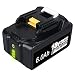 Produktbild DASNITE BL1860B 6Ah Li-Ion Ersatz für Makita 18 Volt Akku Kompatibel mit Makita Akku 18V Akku-Elektrowerkzeuge BL1850B BL1860 BL1850 BL1840 BL1830 BL1845 194309-1 194204-5 LXT-400 mit LED-Anzeige