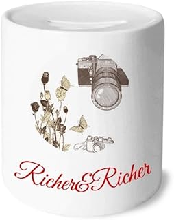 Camera Rose Nice Style Rich and Rich Bank Saving Box Coin