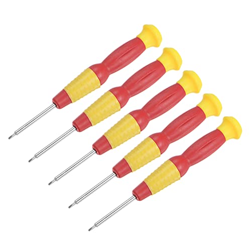 sourcing map Precision Phillips Screwdriver, 1.5mm Cross Head for Watch Eyeglasses Electronics Repair, 5 Pcs