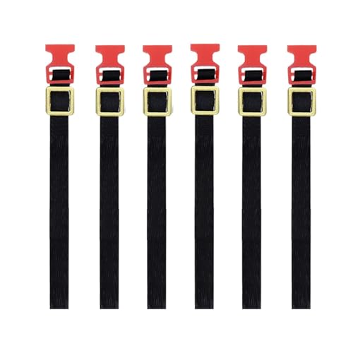 ＡＷＨＡＯ 6-piece Roof Rack Set for RC Crawlers, Roof Rack Straps, Scale 1:18 And 1:10, Red