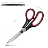 Scissors 8 Multipurpose Right/Left Handed Titanium Coated Sturdy Sharp Scissors for Office Home School Students