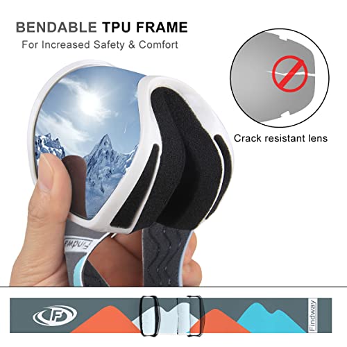 Findway Kids Ski Goggles, Kids Snowboard Goggles For Boys Girls Toddler Age 3-14 #TOP3