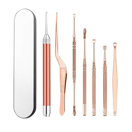 7 Pcs Ear Cleansing Tool Set, Ear Cleaner, Earwax Removal Kit, Earwax Removal