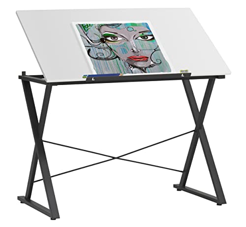 Studio Designs Modern Axiom Artists Drawing Table - Charcoal And White #TOP17