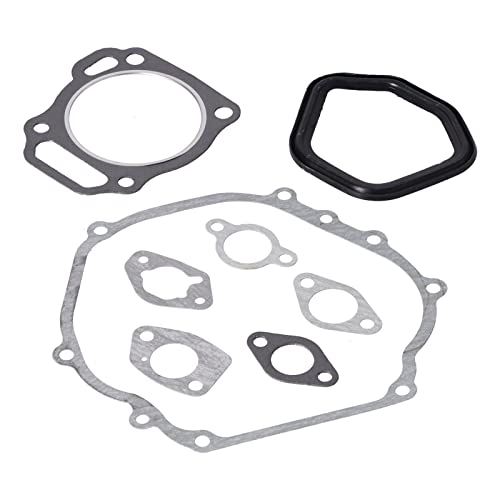 Spacnana Juego de Juntas GX390, Material de Aluminio de 7 Piezas, Aislamiento Térmico, Estructura Estable, Adecuado para Junta de Culata con Carburador, Filtro y Silenciador