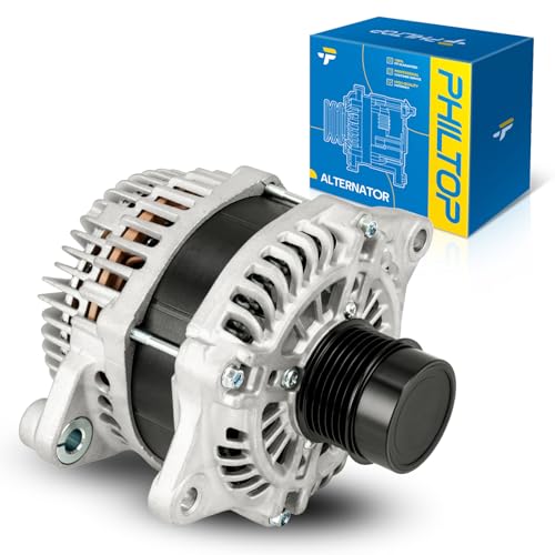 Image of PHILTOP Alternator Compatible with 11440N Dodge Journey 2018 Replacement 11440N 12V 160Amp CW 6-Groove Pulley