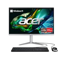Acer Aspire C24-1300-UR31 AIO Desktop | 23.8" Full HD IPS Display | AMD Ryzen 3 7320U Quad-Core Processor | AMD Radeon 610M Graphics | 8GB LPDDR5 | 512GB PCIe SSD | Wi-Fi 6E | Windows 11 Home,Black