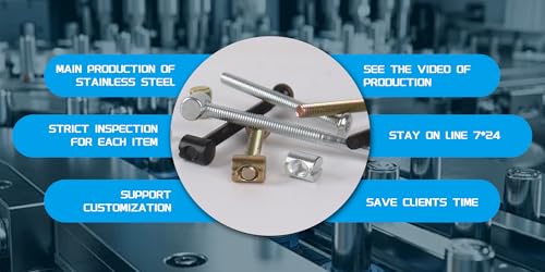 16 Set Baby Bed Frame Bolts, Crib Screws Hardware ReplacementKit M6x20/40/60/80mm Hex Drive Socket Cap Screws Barrel Nuts Wooden Dowel Kit for Beds Chairs Furniture Etc (Silver) - Image 4