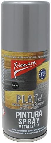 BRIGHT ideas Lacquer Spray Paint Finish Festive Crafts, Christmas Decorations and Wreaths, Metallic Silver, 150ml Can