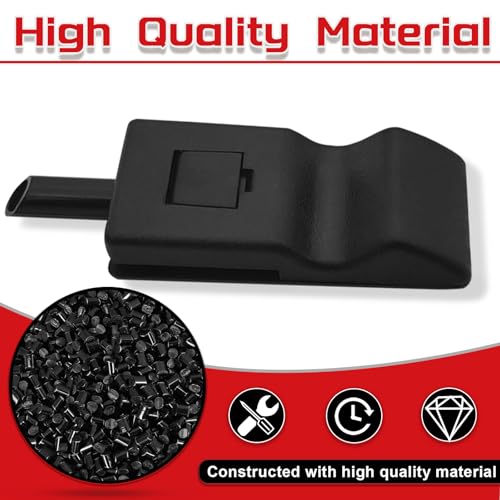 Dunviku 2 PCS Door Lock Knob Front or Rear Buckle Window Locker Car Interior Door Lock Cover, Replaces 15844616 Compatible with GMC Sierra Yukon, Escalade, Avalanche Silverado Suburban - Thumbnail 6