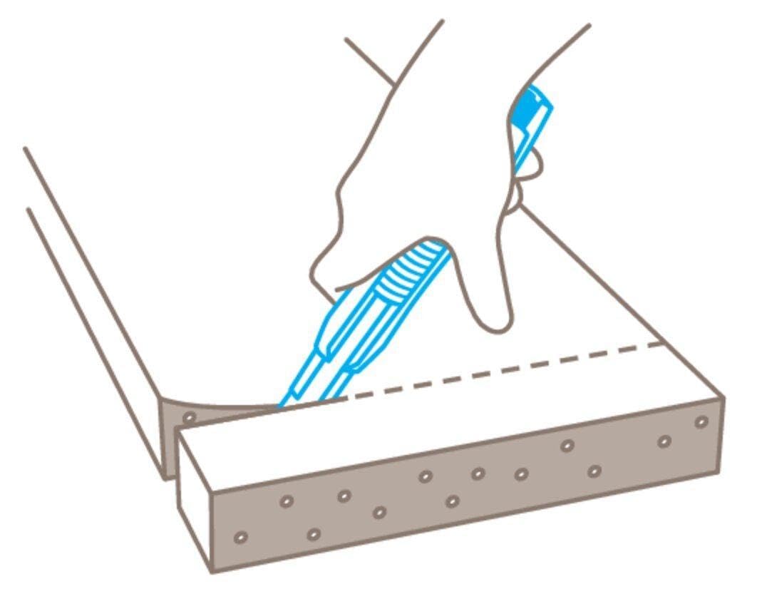 MARTOR Sicherheitsmesser mit Klingeneinzug, SECUNORM 380, Profi Cuttermesser, Lange Klinge, Rechts- & Linkshänder, Produktion