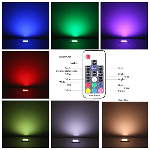 Yzgwzld Recessed Led Decking In-Groung Lights Kits,12 Pack Rgb Multi-Color Square Outdoor/Indoor Led Decor Light With Remote Control Ip67 Waterproof,Low Voltage For Garden Yard Steps Stair Patio #TOP2