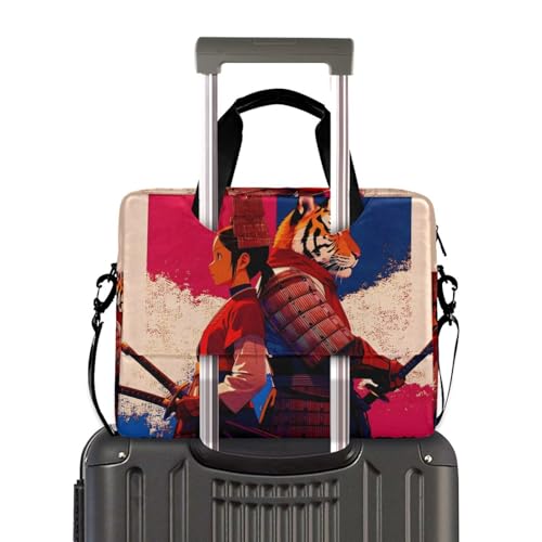Bolsa para laptop con estampado y múltiples bolsillos miniatura 4