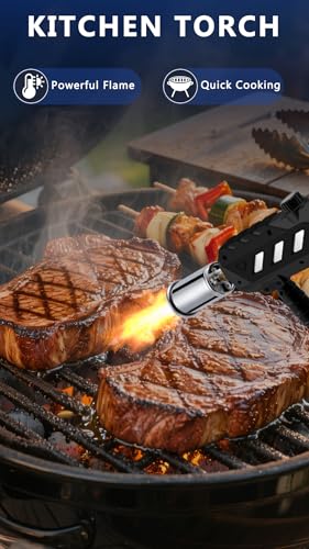 Image of ARTFLAMM Powerful Propane Torch Gun with Detachable Design, Cooking Torch for BBQ, Searing Steak, Campfire, Charcoal Grills & Sous Vide - Flamethrower Blow Torch Lighter (Tank Not Included)