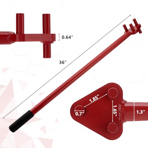 TRUCFUSION Manual Rebar Bender, Rod Bending Tool Hand Operated for 5/8 inch Rebar Flat Steel Rod, Red by TRUCFUSION - Image 6