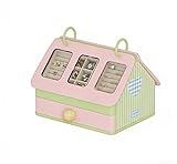 Caja de cajón de joyería con compartimentos segmentados para pendientes, collares y pulseras con acolchado de terciopelo resistente a los arañazos (rosa)