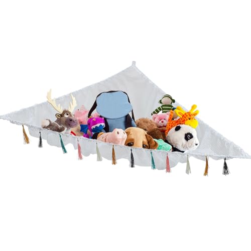 Red de juguetes Toyvian triangular con malla de poliéster que ahorra espacio 5