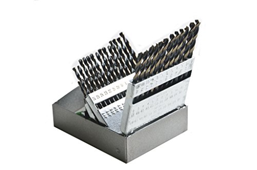 Triumph Twist Drill Co. 099859 T22HD Size Ranger No 1-No 60, with Metal Index High Speed Steel Drill Set, Black and Bronze Oxide Coated, 1-Pack