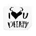 I Love You Deerly Quote Style Cleaning Cloth Screen Cleaner 2pcs Suede Fabric
