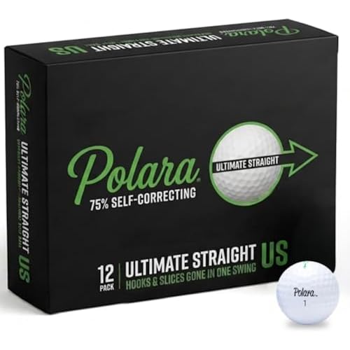 Polara Self-Correcting Golf Balls – High-Performance Golf Balls with Soft Feel, Anti-Slice & Hook Correction, Exceeds USGA Limits, Dimple Design for Maximum Distance, Golf Accessories for Men & Women