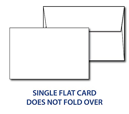 4" X 6" White Cardstock - Blank Stock For Invitations, Index Or Note Cards - Heavy 80Lb Cover Inkjet/Laser Printer Compatible (40 Cards With Envelopes) #TOP1