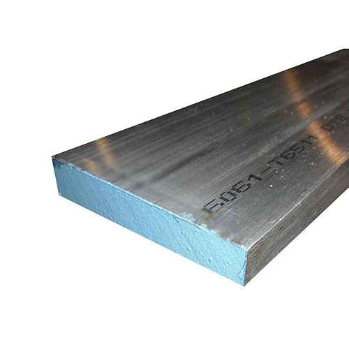SOSCo Metals - Barra plana de aluminio, 12" x 10" x 24"  1 pieza  Cortada a la longitud  Molino de placas T6511 de aluminio sólido 6061 Stock por