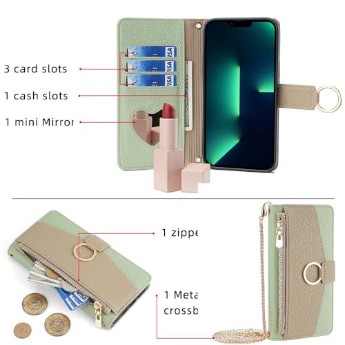 Housse iPhone 11 Pro Max en cuir vert pour le quotidien - 2