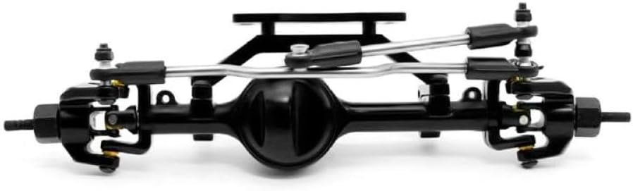 Compatible Metal Axle Set Compatible with 1 10 Scale RC Crawler Yotaii Yota 2Generation 2Gen Off Road Vehicle Parts Black(Black Rear)