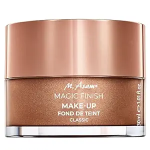 M. Asam Magic Finish Make-Up Mousse (1.01 Fl Oz) – 4-in-1 Primer, Foundation, Concealer & Powder for Light to Medium Skin Tones