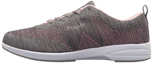 Propét Womens Washable Walker Evolution Oxford, Grey/Pink, 10.5 X-Wide Us #TOP7