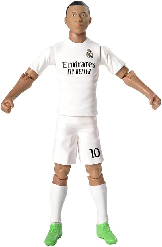 Sockers Banbo Toys Real Madrid CF Kylian Mbappe 8 Collectible Soccer Action Figure