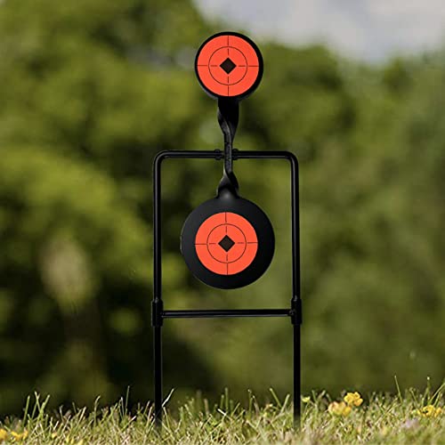 Atflbox Double Blast High Caliber Spinner Auto Reset Steel Target for Centerfire Handguns Up to .44 Magnum Outdoor Target Shooting - Thumbnail 6