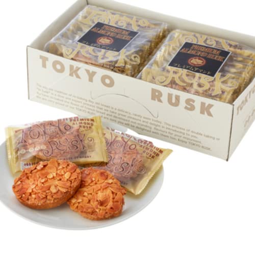 東京ラスク プレミアムアマンドラスク 16枚入 ちょっと贅沢なお菓子時間に サクッと軽いパンの食感 贅沢なキャラメルアーモンドの風味 贈り物 ギフト プレゼント