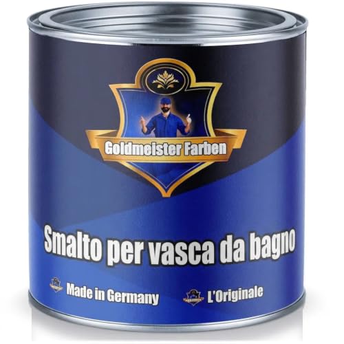 Goldmeister Smalto bicomponente per vasca da bagno, 1 L, Bianco