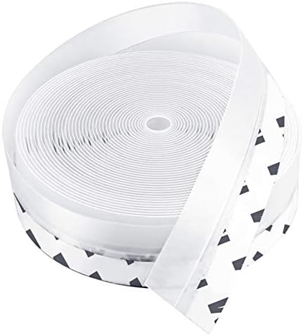 Weather Stripping Door Seal Strip,8M/26ft Door Strip Bottom for Doors Silicone Sealing Sticker Adhesive for Doors and Windows Gaps of Anti-Collision Silicone (25MM, Transparent)