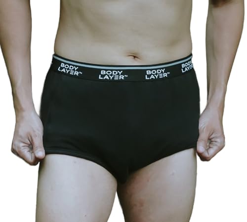 DriBriefs - Men's Absorbent Briefs - Medium - 1 pair - Black