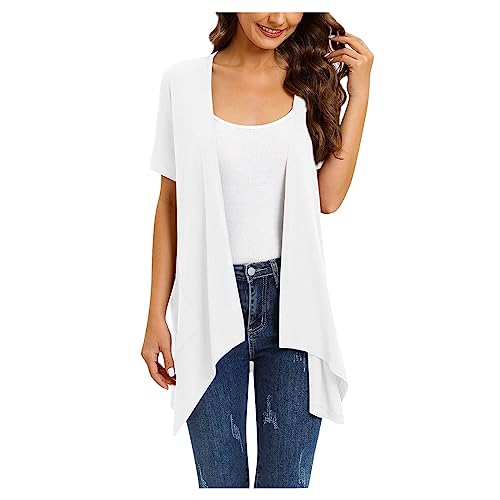 Gilet Long Femme Été Ietaoo - Cardigan Tricot Léger En Coton/Polyester, Manches Longues, Ouvert - Élégant Et Confortable