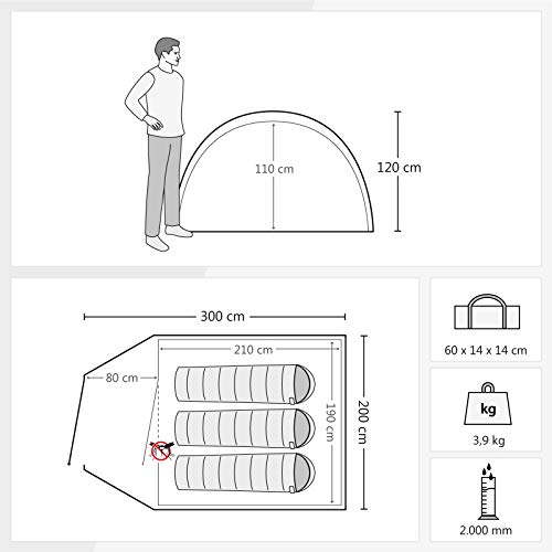 JUSTCAMP-Scott-Campingzelt-mit-Vorraum-Iglu-Zelt-fuer-3-od-4-Personen-doppelwandig-Kuppelzelt