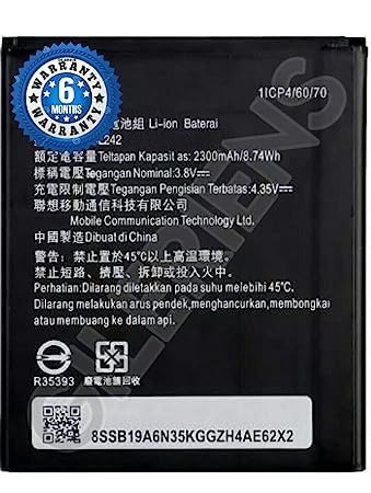 Image of Original BL242 Battery for Lenovo A6000 / K3 / K30-W / A3860 / A3580 / A3900 / A6010 battrey with 6 Month Warranty**** (V202)