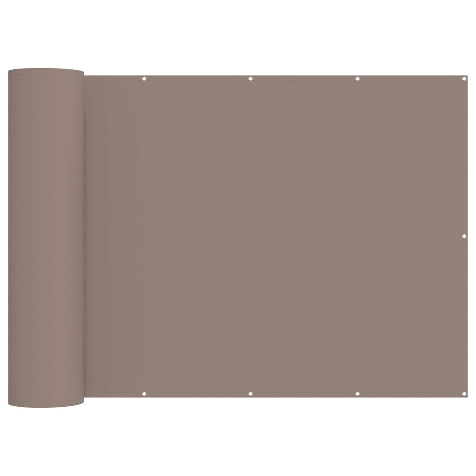 vidaXL Balcony Privacy Screen Fabric with PU Coated Protection Barrier Fence
